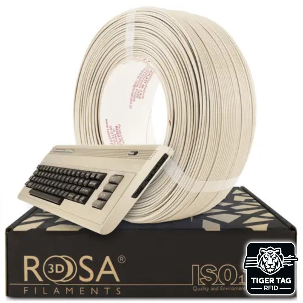 Rosa3D - PLA Starter - Beige (Computers 8bit Retro Beige) - 1,75 mm - 1 kg Refill avec RFID TigerTag