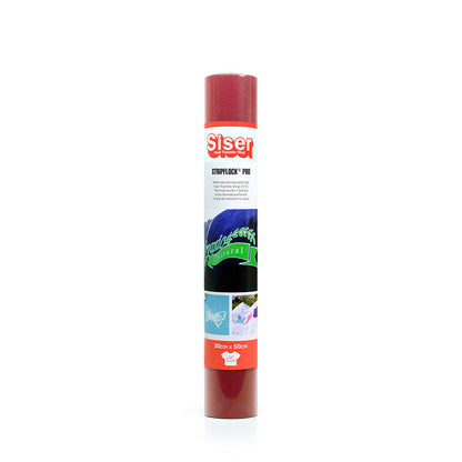 Siser - Flock - Rouleau Thermocollant - (S0007) Rouge Velours- 30 x 100 cm