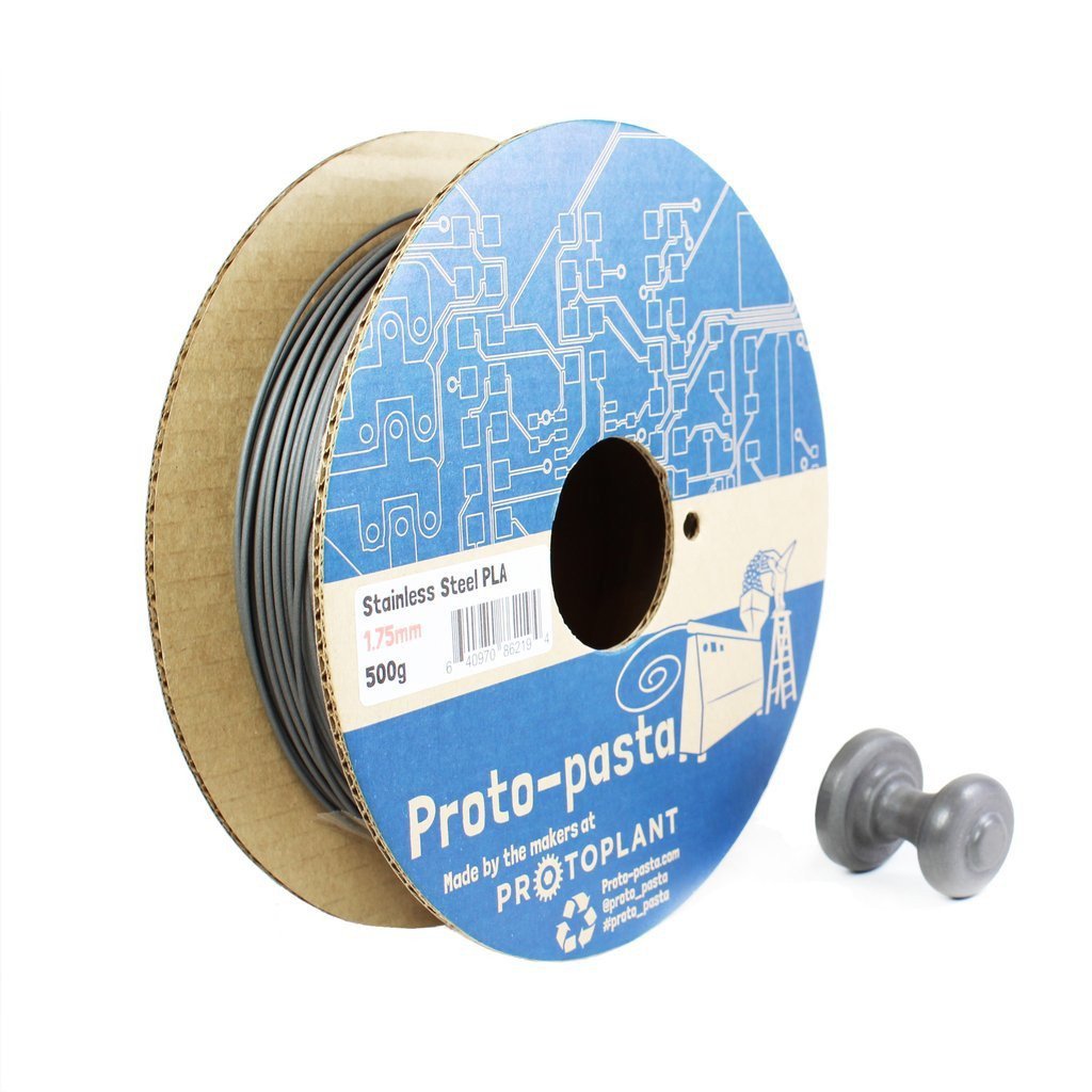 Protopasta - PLA - Acier (Polishable Steel) - 1.75 mm - 500 g