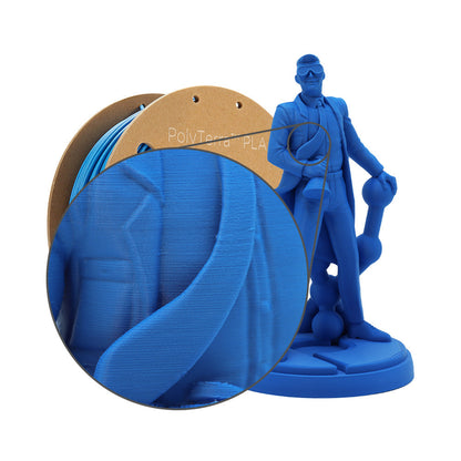 Polymaker - PolyTerra PLA - Bleu Saphir (Sapphire Blue) - 1.75 mm - 1 kg
