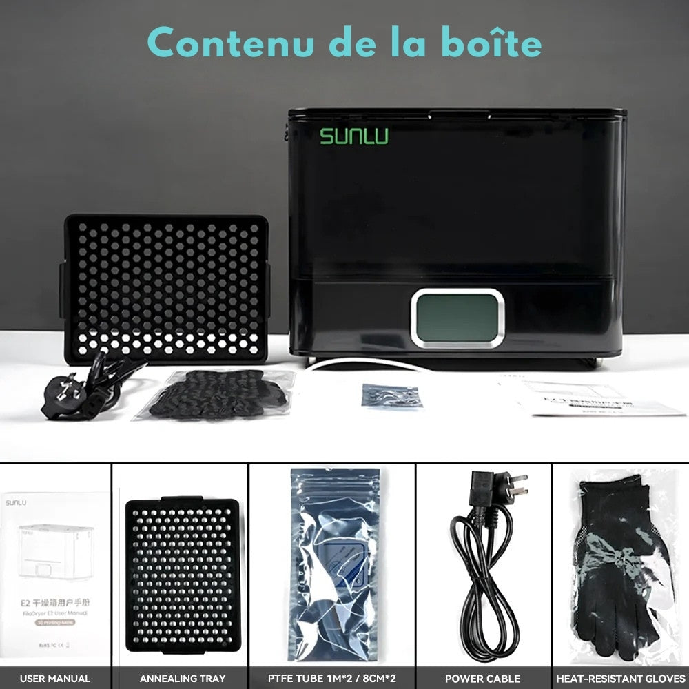 Sunlu - FilaDryer E2 - Idéale pour les matériaux d'ingénierie