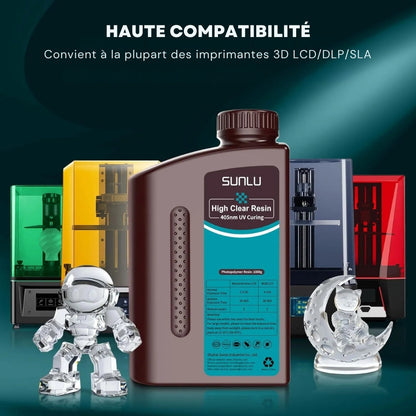 Sunlu - High Clear Resin - 1 kg + Resin Polish - Spray - 30ml