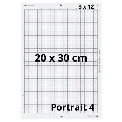 Silhouette - Portrait 4 - Tapis de Découpe - Adhérence Standard - 20 x 30 cm