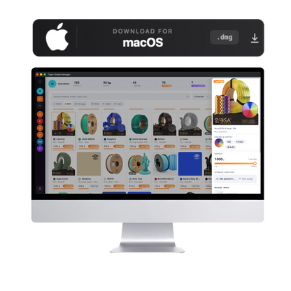 Tiger Studio - Smart Filaments & Printer Manager pour macOS