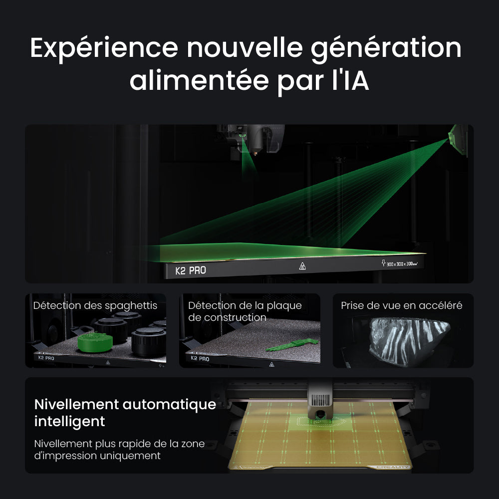 Creality - K2 Pro Combo avec CFS - Imprimante 3D FDM Multi-Couleurs
