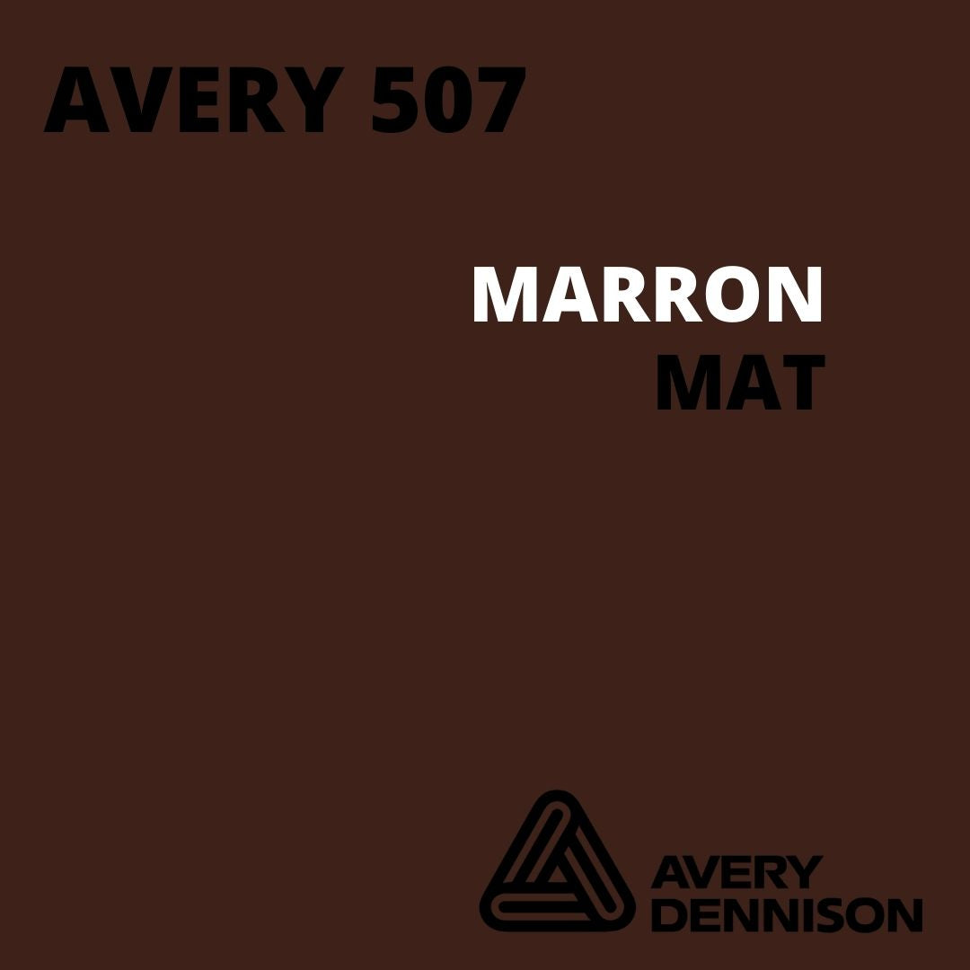 AVERY 500 - Vinyle Adhésif - Marron - Mat - 30 cm x 10 m