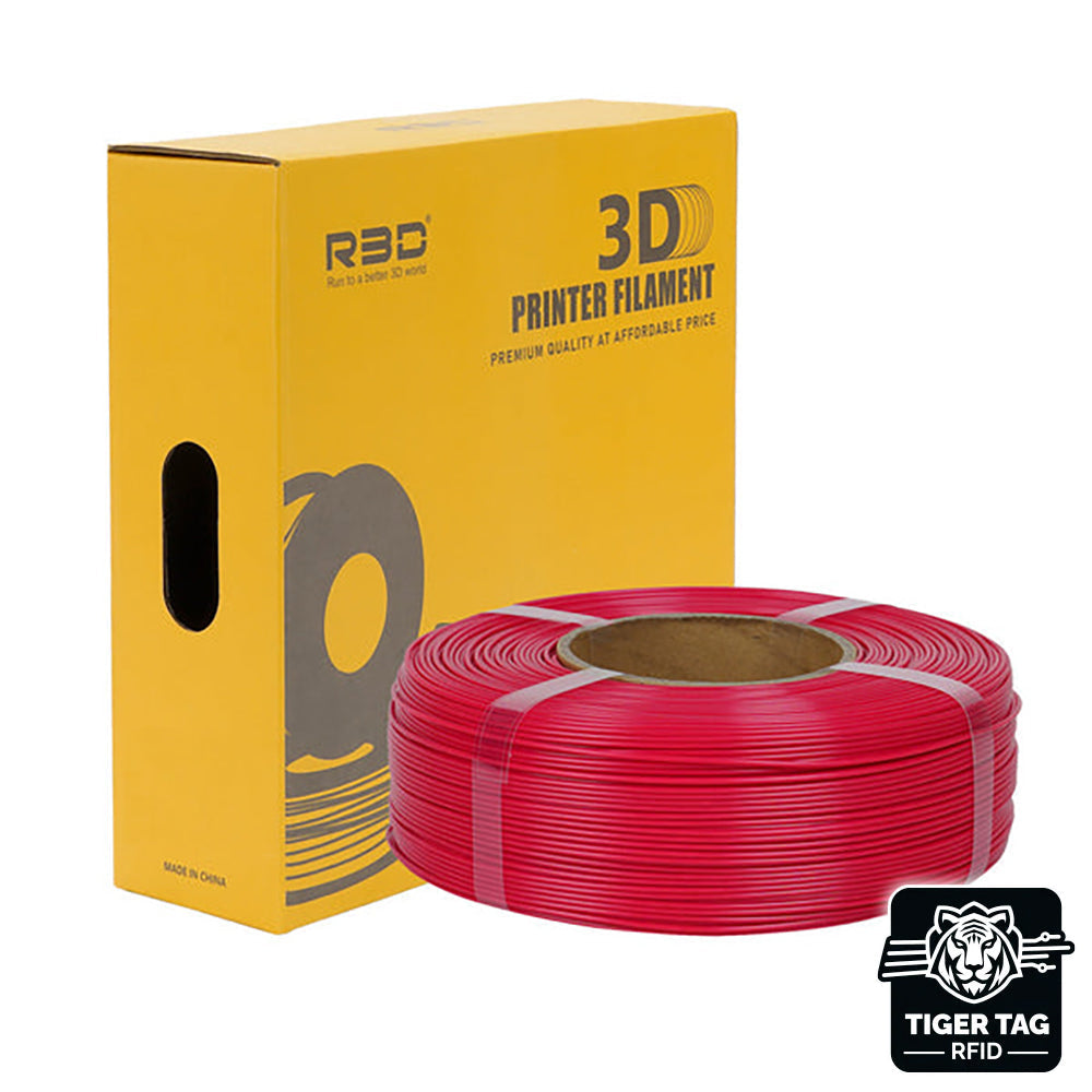 R3D - ABS+ - Rouge (Red) - 1,75 mm - 1 kg Refill avec RFID TigerTag