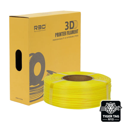 R3D - ABS+ - Jaune (Yellow) - 1,75 mm - 1 kg Refill avec RFID TigerTag