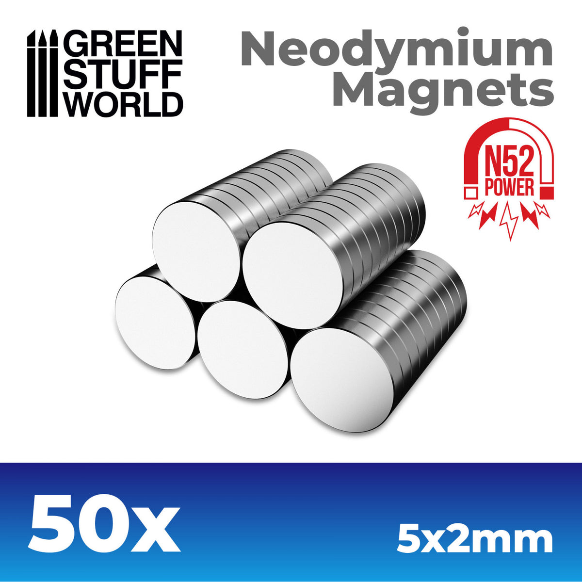 GSW-AIMANTS NEODYMES-5X2MM-5UNITS (N52)