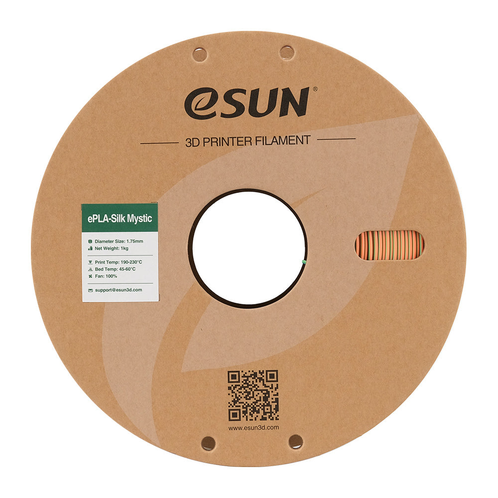 eSun - eSilk-PLA Mystic - Bleu/Orange/Vert (Blue Orange Green) 1,75 mm - 1 kg