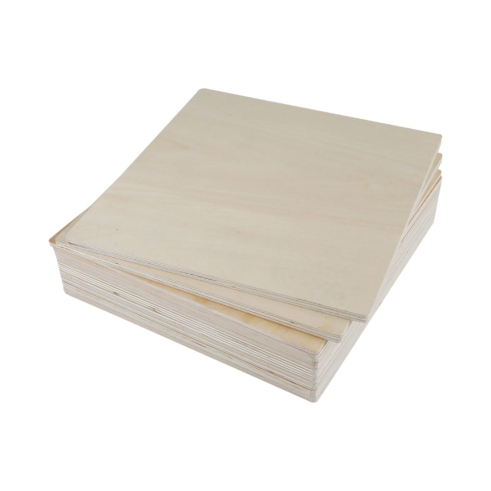 Creality - 10 Plaques de Contreplaqué de Tilleul (Basswood Sheets) - 30 x 30 cm - 3 mm