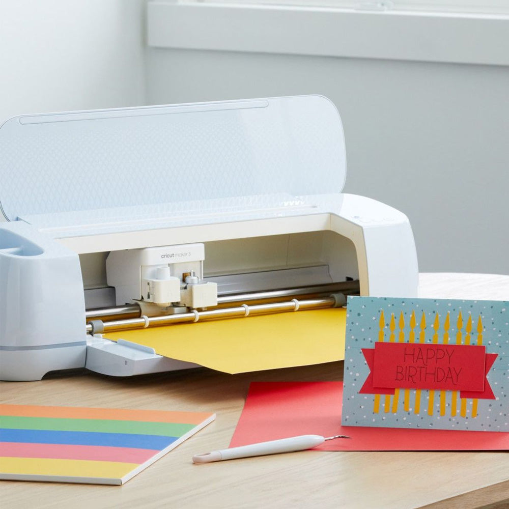 Cricut - Smart Paper - 10 Feuilles Papier cartonné autocollant -  Pastel - 30 x 30 cm