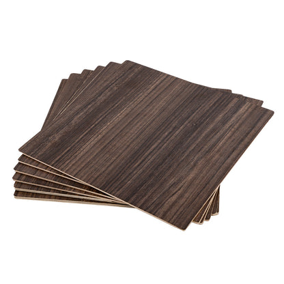 Creality - 6 Plaques de Contreplaqué de Noyer (Walnut Plywood Sheets) - 30 x 30 cm - 5 mm