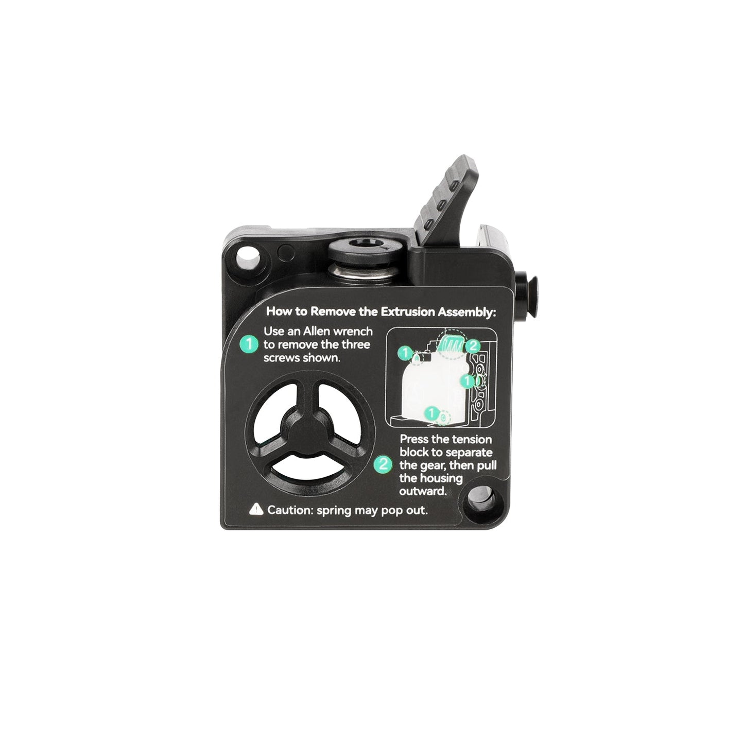 Creality - Série K2 - Couvercle Avant de l'Extrudeuse (Extruder Front Cover)