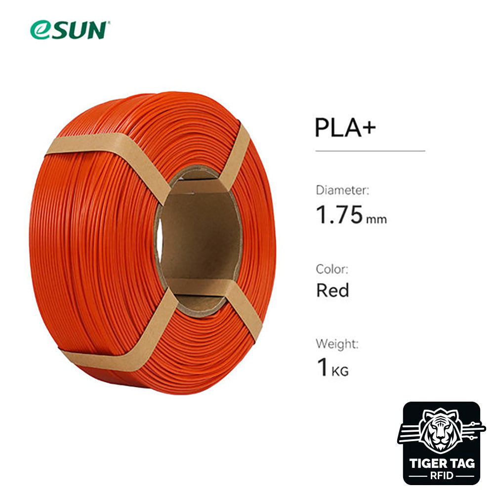 eSun - PLA+ - Rouge (Red) - 1,75 mm - 1 kg Refill avec RFID TigerTag