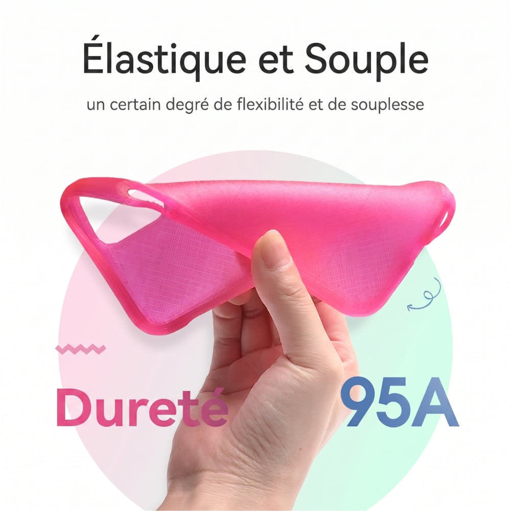 eSun - TPU-95A - Violet Translucide (Translucent Purple) - 1,75 mm - 1 kg avec RFID TigerTag