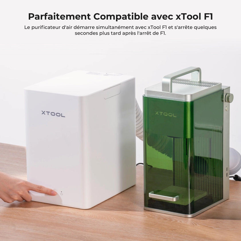 xTool - Purificateur d'Air de Bureau pour xTool F2/F1/M1/F2 Ultra