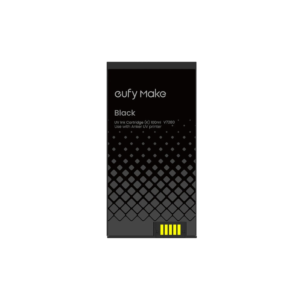 eufyMake - E1 -  Cartouche d'encre UV Noir (UV Ink Cartridge(K)) - 100 mL