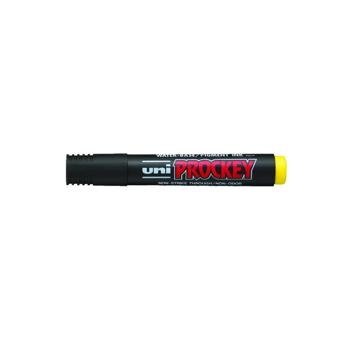 Prockey - uni-ball - Marqueur Pointe Conique - Jaune