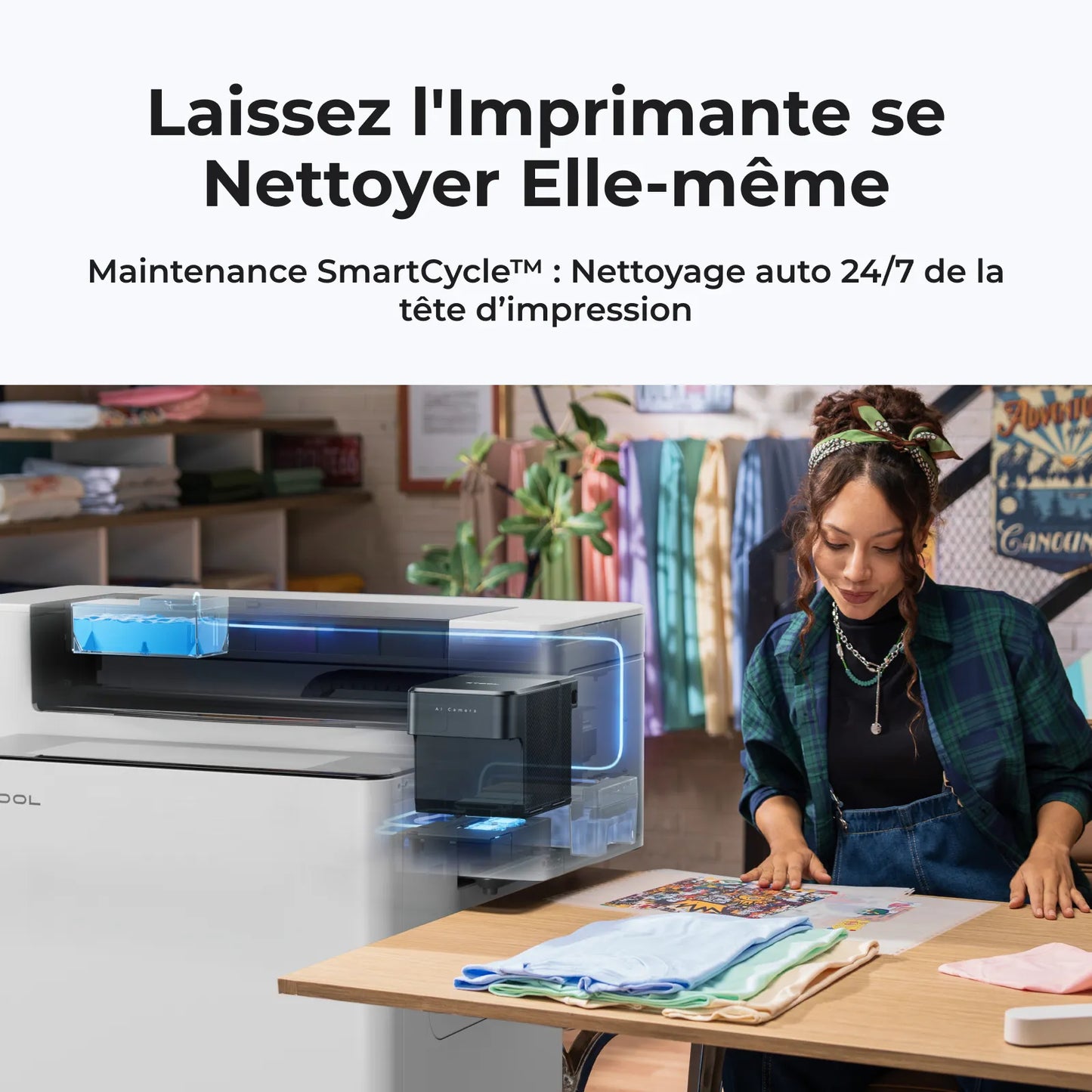 xTool - Apparel Printer Imprimante Textile DTF  - Kit Complet