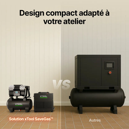 xTool - Kit Compresseur d'air et Sécheur d'air MetalFab