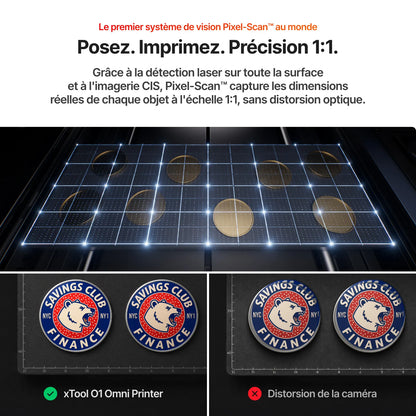 xTool - O1 Omni Printer Standard - Double Tête UV (Dual UV) - Imprimante UV 4-en-1