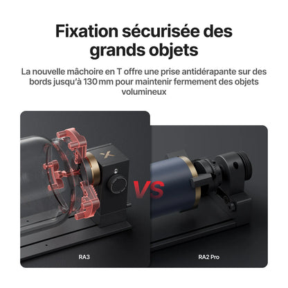 xTool - RA3 : Premier mandrin rotatif intelligent avec système MagSwap™