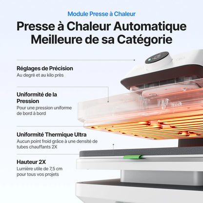 xTool - WonderPress - Presse à Chaud + Module Four de Création (Heat Press + Craft Oven Module)