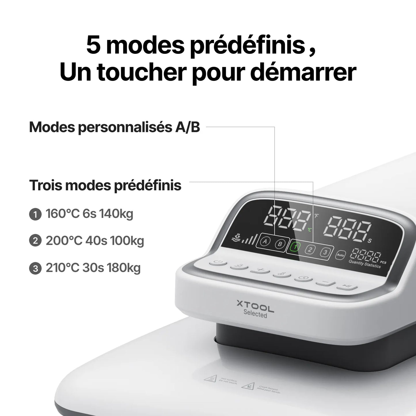 xTool - HP2 - Presse à Chaud Automatique - 38 × 38 cm