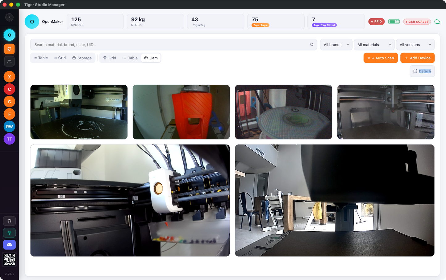Tiger Studio - Smart Filaments & Printer Manager pour Windows