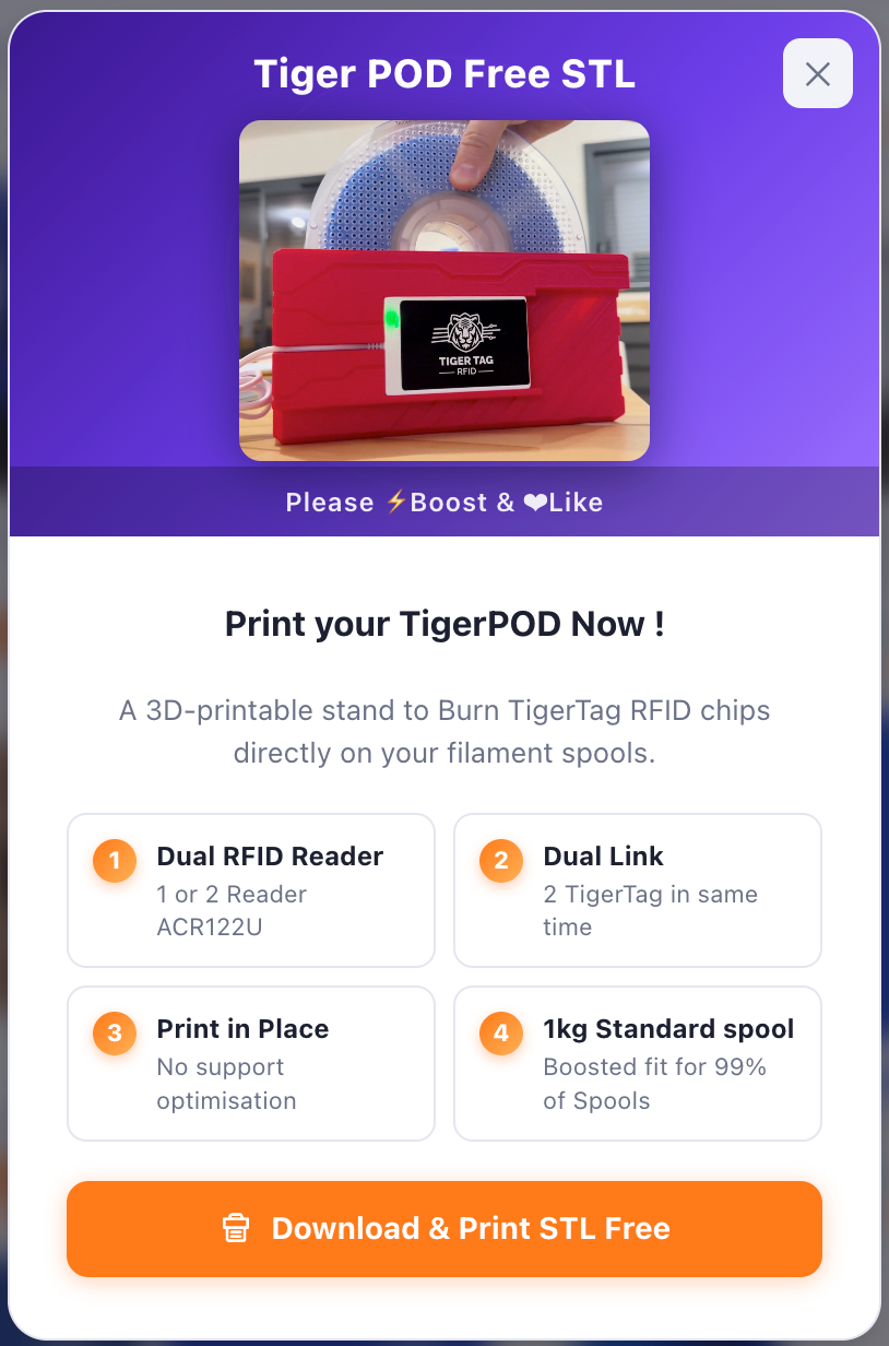 Tiger Studio - Smart Filaments & Printer Manager pour macOS