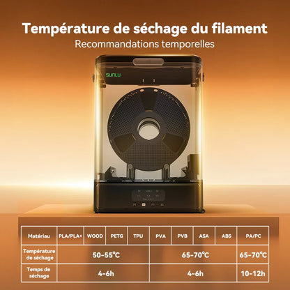 Sunlu - FilaDryer SP2 - Boite de stockage + Base Chauffante