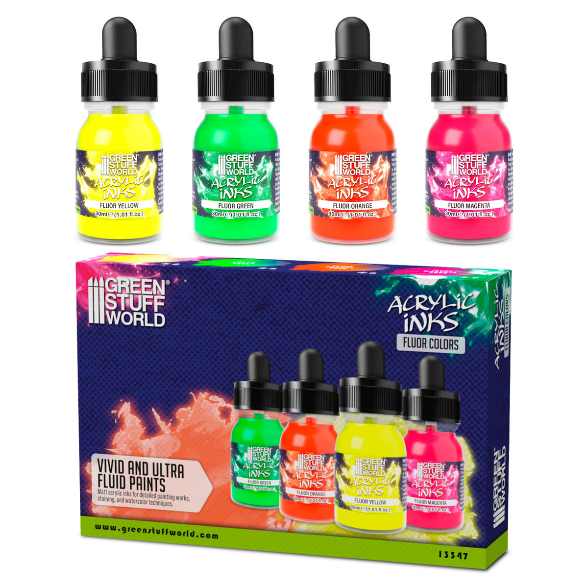 GSW-ENCRES ACRYLIQUES SET FLUOR