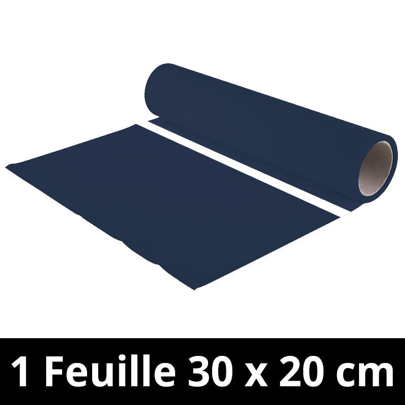 Chemica - Upperflock - Bleu Royal (Royal Blue) - Feuille 30 cm x 20 cm