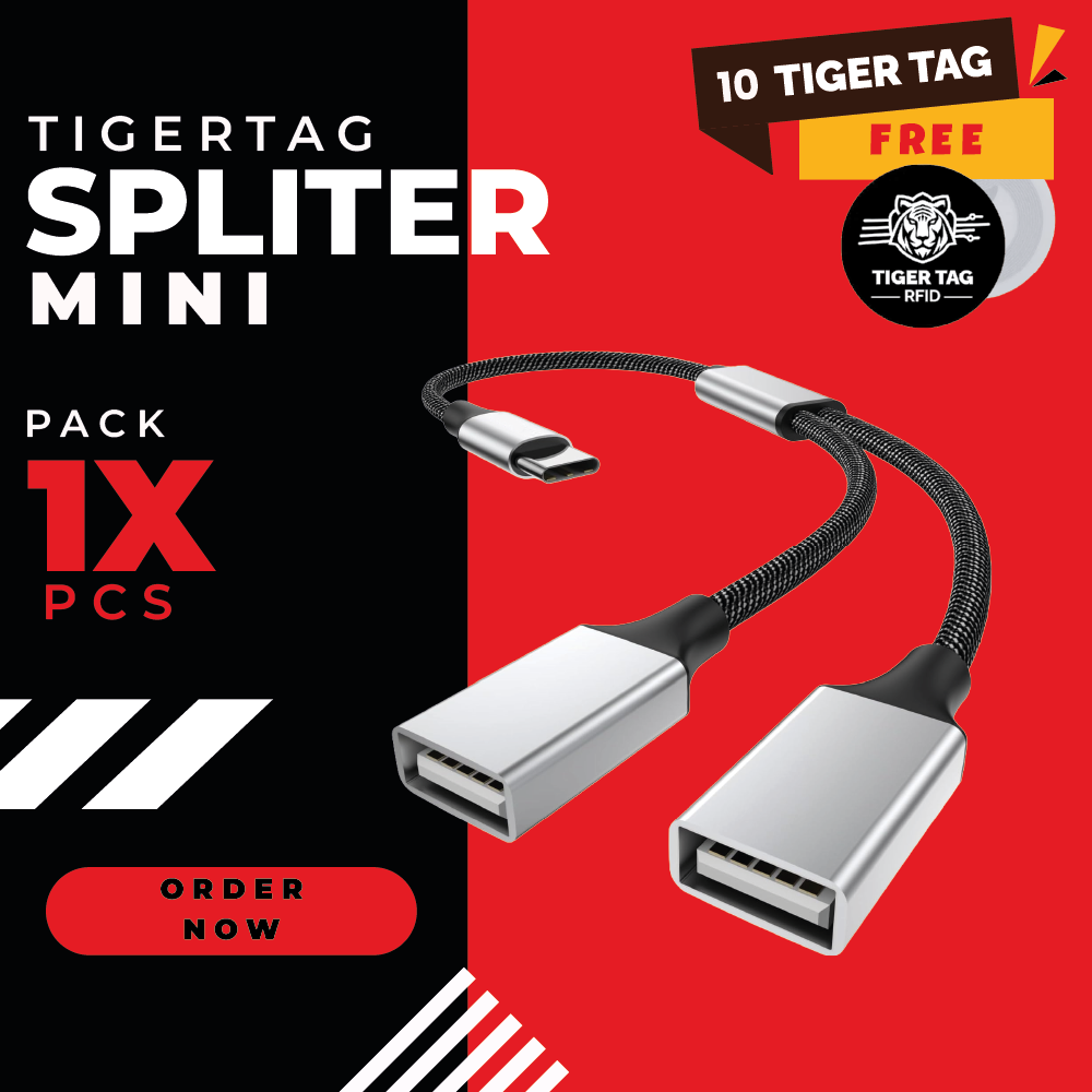 TigerTag Spliter Mini (USB-C vers 2x USB-A)