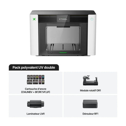 xTool - O1 Omni Printer - Pack Polyvalent UV Double (Dual UV Versatile Bundle)