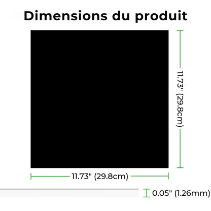 xTool - 5 Plaques  Bicolores 1,27 mm - Noir à Blanc - 29,8 x 29,8 cm - Ep 1.27 mm